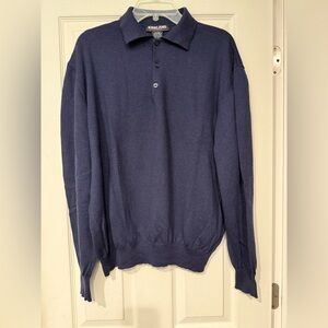 Kirkland Signature Dark Blue Merino Wool Sweater